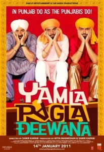Yamla Pagla Deewana Posters Wallpaper 01 206x300 Download Music: Yamla Pagla Deewana
